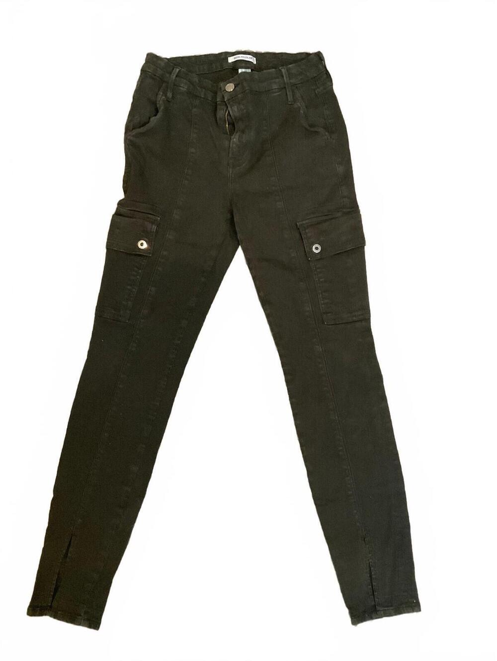 Good American olive cargo skinny pants good legs size 27/4